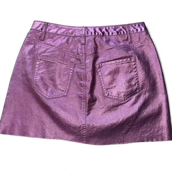 Barbiecore Metallic Pink Mini Skirt – Size 10, Wild Fable - Picture 4 of 8